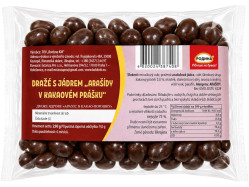 Dražé s jádrem „Arašídy v kakaovém prášku“ 250g Rodyna