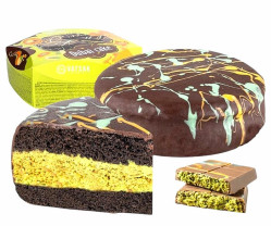 Dort Dubajský s čokoládovou příchutí a pistáciovou náplní 770g Vatsak