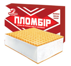 Zmrzlina plombir v oplatkovem listu 90g Lasunka