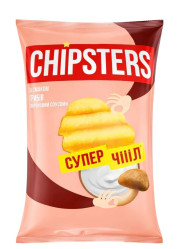Bramborové chipsy s příchutí hub se smetanou 100 g Chipsters