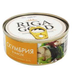 Makrela v oleji Riga Gold 163g