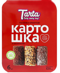 Kartoška zákusek s posypem 420g Tarta