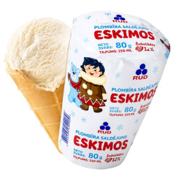 Zmrzlina Plombir ESKIMOS 65g Rud