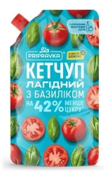 Kečup Jemný s bazalkou 250g Pripravka