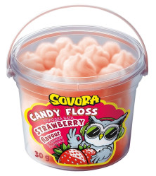 Cukrová vata s jahodovou příchutí 30g SOVORA