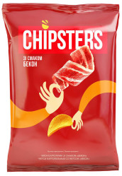 Čipsy s příchutí slaniny 120g Chipsters