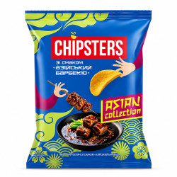 Bramborové chipsy s příchutí Azijské barbekue 100g Chipsters