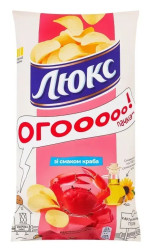 Bramborové chipsy s příchutí kraba 170g LUX Ogooooooo