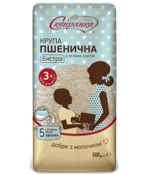 Pšeničná krupice z měkkých odrůd Extra 600g Skvirjanka