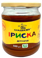 Vařené kondenzované mléko Iriska 8% 500g Sladosvit (sklo)