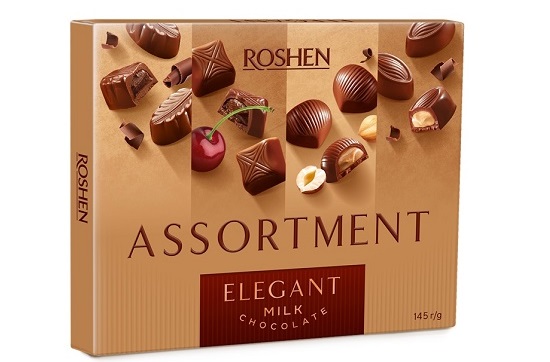 detail Bonboniéra Assortment mléčná čokoláda 145g Roshen