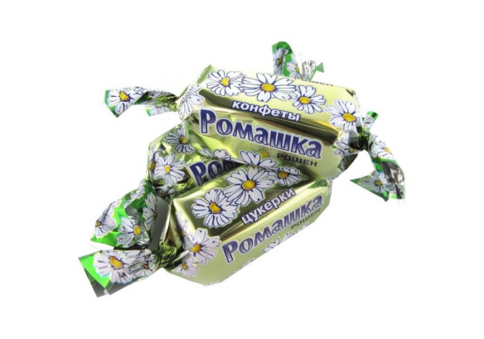 detail Čokoládové bonbony Romashka Roshen