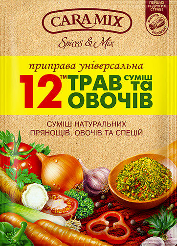 detail Koření Směs 12 bylinek a zeleniny 70g CARAMIX