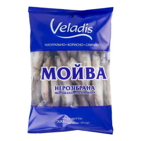 detail Mražená mojva nečštěná, glazovaná 630g Veladis