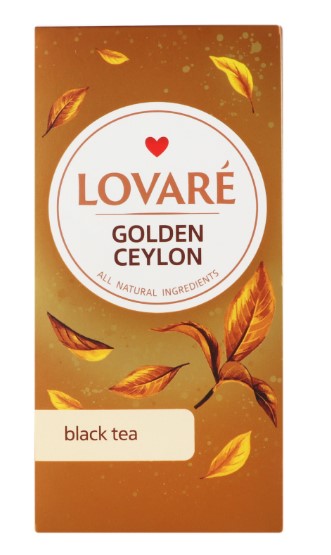detail Černý čaj Zlatý Cejlon 48g (24*2g) Lovaré