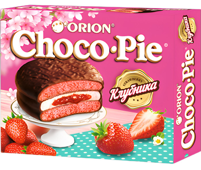 detail Choco Pie Jahoda 12*30g Orion