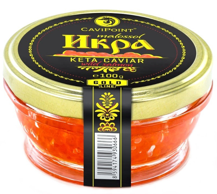 detail Kaviár z divokého lososa Keta Premium 100g
