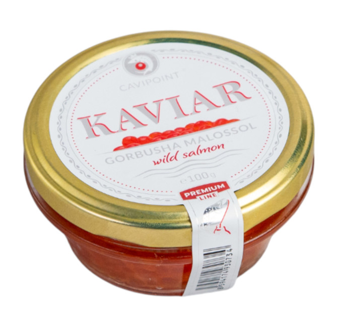 detail Kaviár z divokého lososa Gorbuša 100g
