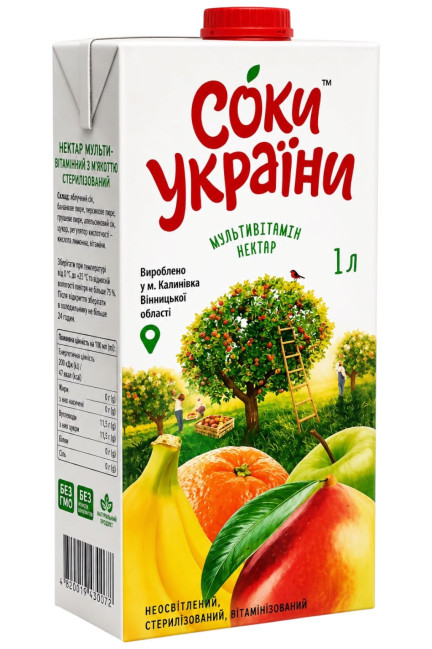 detail Multivitamínový nektar 1L Soky Ukrajiny