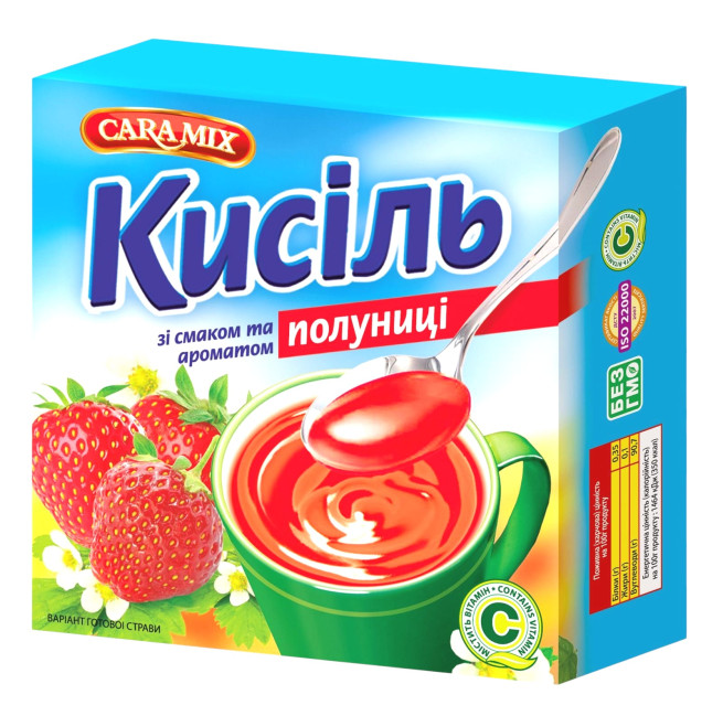 detail Kisel s jahodovou příchutí 150g CARAMIX