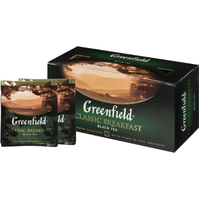 detail Černý čaj Classic Breakfast 25×2g Greenfield
