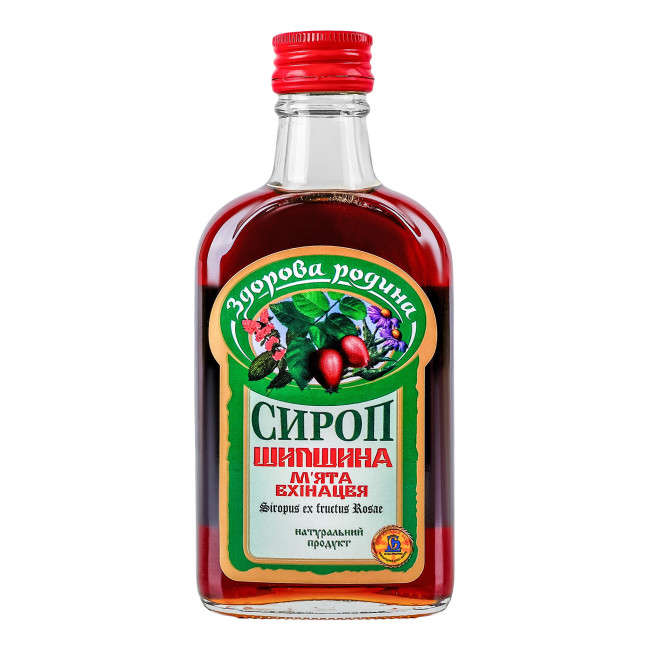 detail Sirup šipek máta echinacea 200ml Zdorova rodyna
