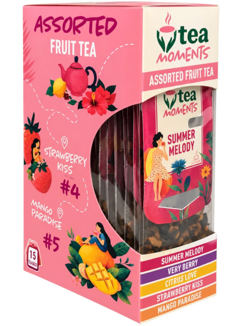 detail Čaj Assorted Fruit Tea 33,6g 5 příchutí * 3 ks Tea Moments