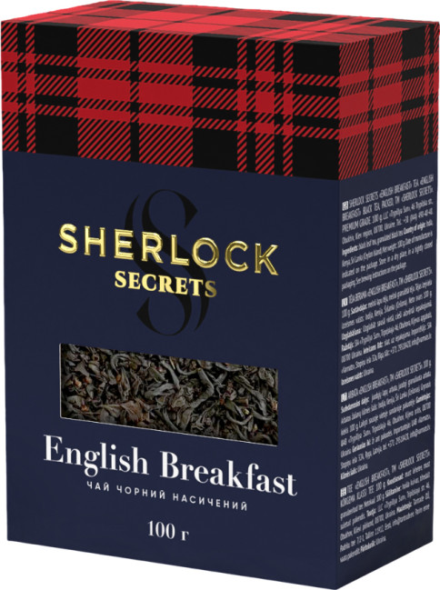 detail Čaj English Breakfast 100g Sherlok