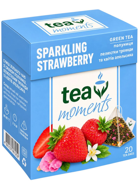 detail Čaj Sparkling Strawberry 34g 20×1,7g Tea Moments