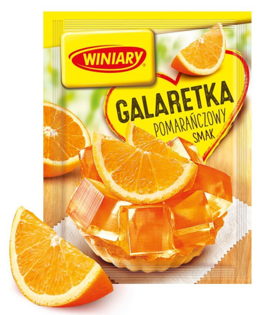 detail Želé s pomerančovou příchutí 71g Galaretka Winiary