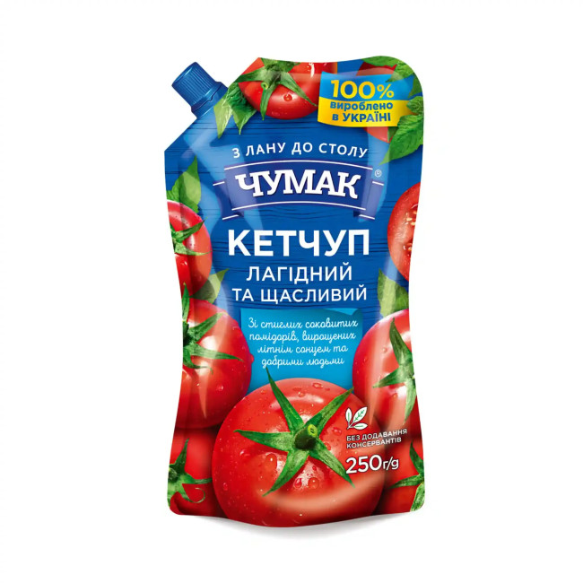 detail Kečup Jemný 250g Čumak