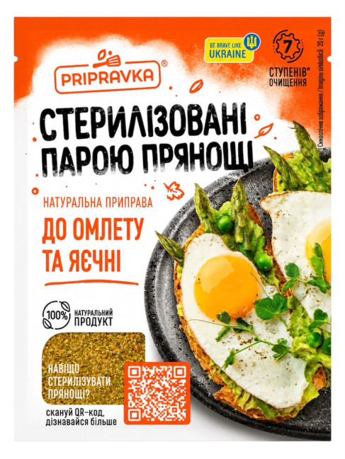detail Kořenicí směs na omeletu a míchaná vejce 20g Pripravka