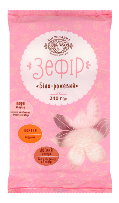 detail Zefír Bilo-růžový 240g Boguslavna