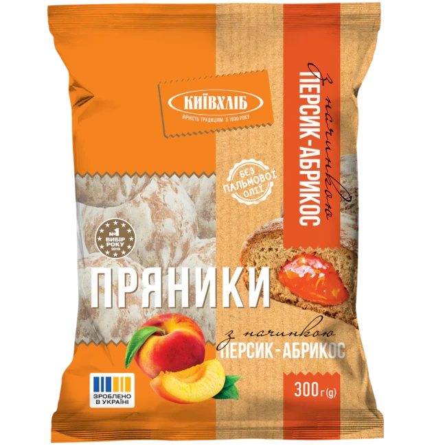 detail Perníky s příchutí broskve a meruňky 300g Kyivkhlib