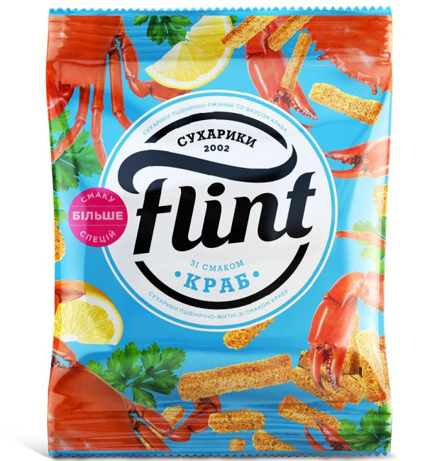 detail Suchárky s příchutí kraba 70g Flint