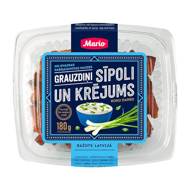detail Grenky s cibulí a zakysanou smetanou 180g Mario