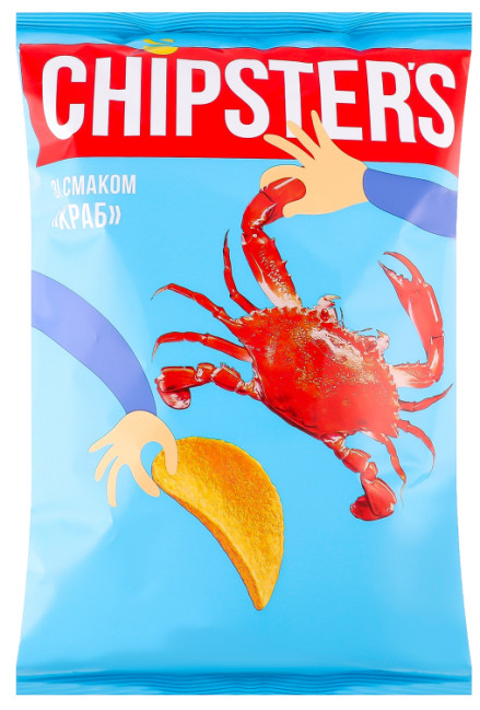 detail Čipsy s příchutí kraba 120g Chipsters