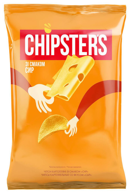 detail Čipsy se sýrovou příchutí 120g Chipsters