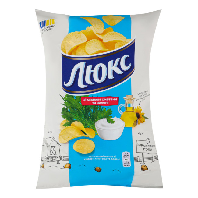 detail Brambůrky s příchutí zakysané smetany a bylinek 125g LUX