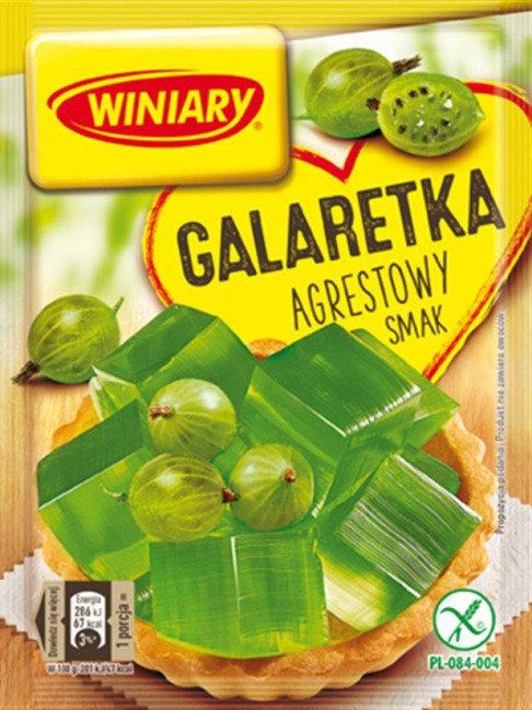 detail Želé s příchutí angreštu 71g Galaretka Winiary