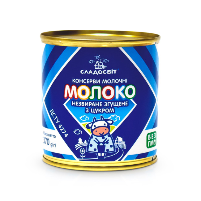 detail Slazené kondenzované mléko 8,5 % 370 g Sladosvit