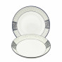 náhled Porcelánový talíř „Černý vzor“, 25,3×4,5cm, 1400ml